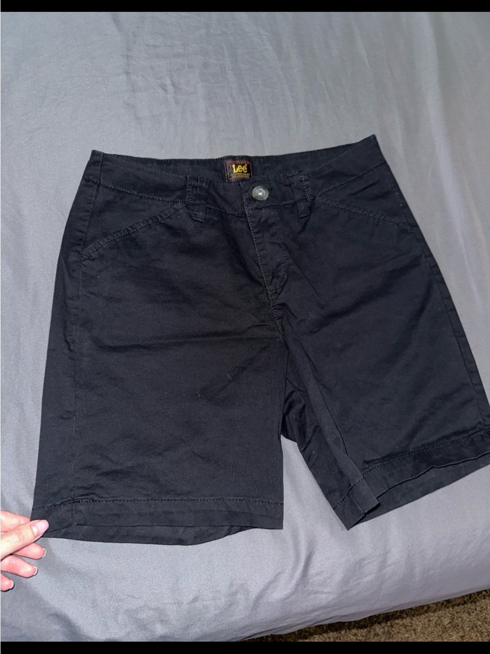 Womens Black Lee Shorts Size 4 / Medium